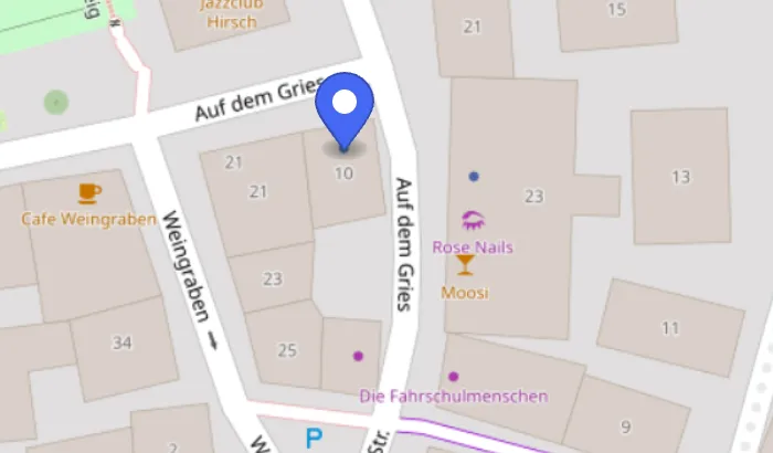 Karte mit dem Standort von Arte Immobilien GmbH in Moosburg an der Isar
